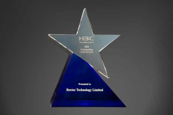 a 2016 H3C Outstanding Gold Partner Award for Roctec Technology Limited